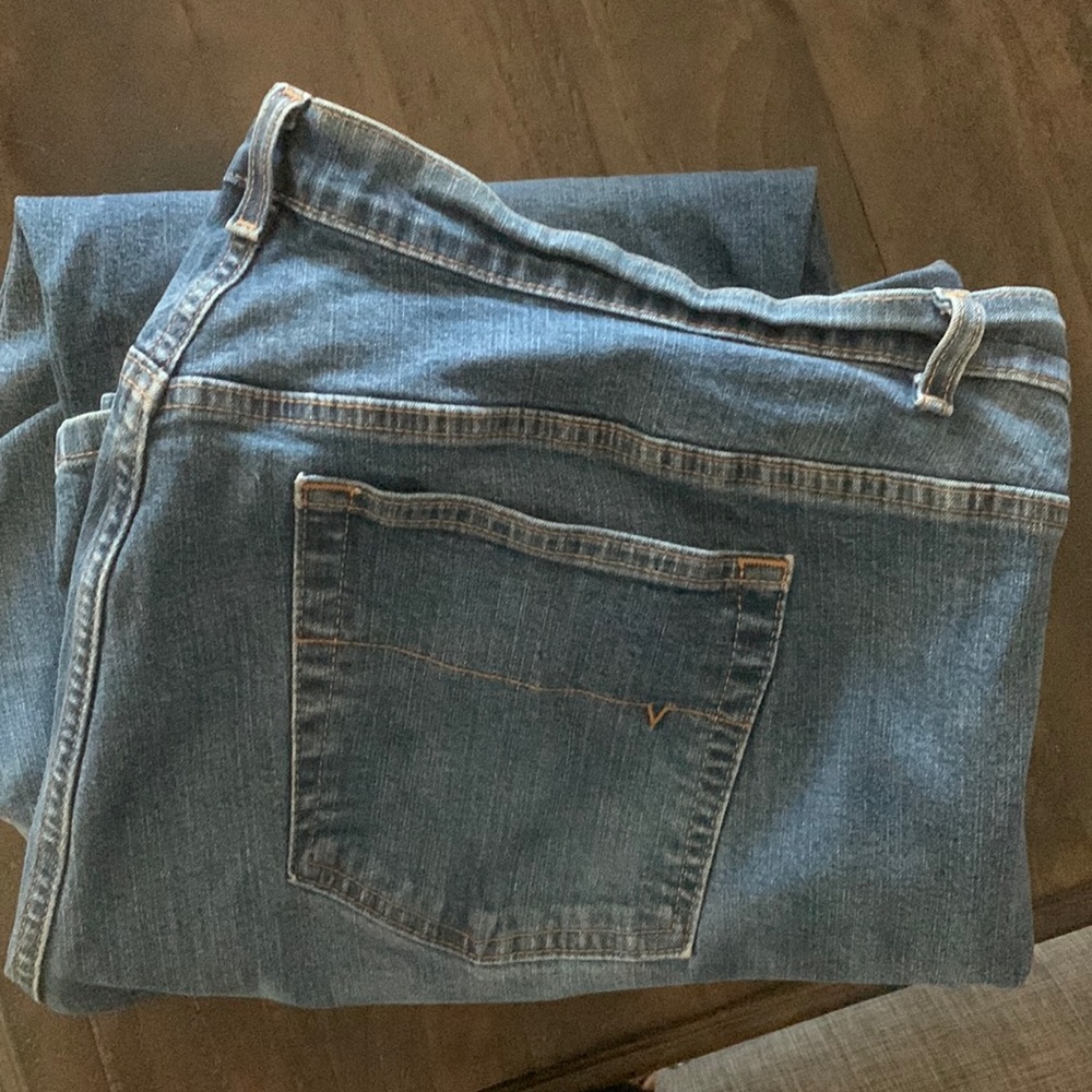 Lane Brant denim straight leg stretch jean